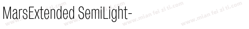 MarsExtended SemiLight字体转换